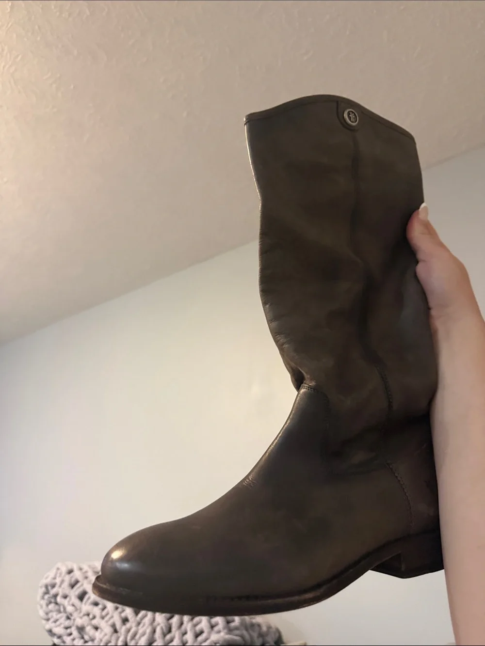 Jessica Frye Brown Leather Riding Boots